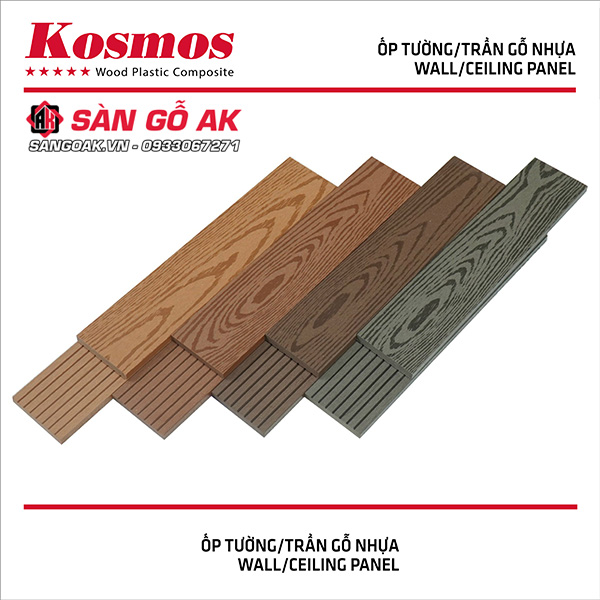 Thanh đa năng gỗ nhựa ngoài trời Kosmos OP71X11 Dark Grey